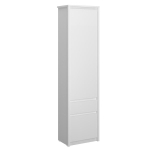 Raamaturiiul Mebelbos Erden 2d1s, 55,6x36,2x210,6 cm, valge
