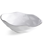Valge keraamiline dekoratiivkauss 35 &times; 22 &times; 11 cm suur &ndash; BONI, 35 x 22 x 11 cm