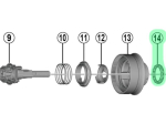 Shimano Nexus 7 SG-7R45 pallikuulkotter - Teras - 12 palli - 3/16 tolli x 12
