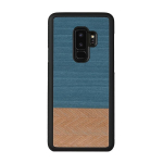 Mobiiltelefoni tagus Man&Wood sobib Samsung Galaxy S9 Plus, Denim, Must