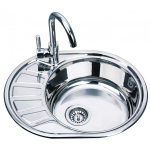 Roostevabast terasest valamu D5745P vasak 0.8 mm sifooniga