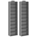 vidaXL rippuvad kapikorrastajad 2 tk 10 riiuliga, kangas