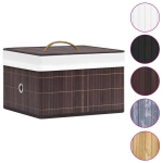 vidaXL bambusest hoiukastid, 4 tk, pruun