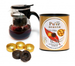 Mini Pu-erh tee TUO-CHA GOLD (Shy) A - &bdquo;Linnupesa&rdquo;, PT100g
