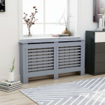 Radiaatorikate vidaXL, antratsiit 152 x 19 x 81 cm, MDF