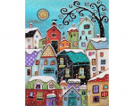 Pildid straazidega teemantmosaiiktehnikas "Lumesadu" Collection D'Art 38x48cm