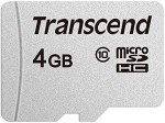 Memory Micro SDHC 4GB/CLASS10 TS4GUSD300S Transcend