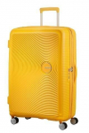 American Tourister suur reisikohver Soundbox Spinner Expandable 77cm, kollane