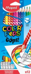 V&auml;rvipliiatsid ColorPeps Oops! koos kutukummiga, 12 tk, Spalvotas pie&scaron;tukas ColorPeps Oops! 12vnt. su gumele