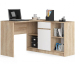 Kirjutuslaud NORE B-17, helepruun / valge