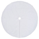 vidaXL j&otilde;ulupuu alune lina, valge, 122 cm, kunstkarusnahk