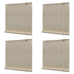 vidaXL naturaalsed bambusrulood 4 tk, 120 x 160 cm
