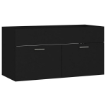 vidaXL valamukapp, must, 90 x 38,5 x 46 cm, puitlaastplaat