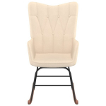 vidaXL kiiktool, kreemjas, kangas