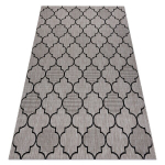 Sisal vaip SISAL FLOORLUX 20607 , Maroko ristikhein, h&otilde;be / must, 140x200 cm