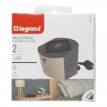 Legrand Pikenduskaabel 2x2P + Z induktsioon + USB A / C