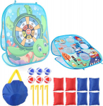 M&auml;ng sihtm&auml;rk 3 in 1 kokkupandav alus, ristid, nullid, saab kaasas kanda, sobib nii sise- kui v&auml;listingimustesse