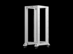 Lanberg Avatud rack 19" 27U OR01-6827-S, 600x800mm, RAL7035, 4 vertikaalset paigaldusrauda