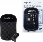 Logilink autolaadija Micro Usb, Usb-c, 2x Usb