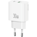 USAMS CC316 30W 1XUSB-C 1XUSB-A autolaadija kiire