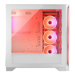 Korpus Midi Tower Case &ndash; Modecom Case Volcano Expanse S Apex Argb Midi Valge, Balta