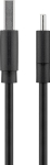 Goobay USB-C laadimis- ja s&uuml;nkroonimiskaabel 45735, 1m, 3A, USB-C kuni USB-A, must, kiire laadimine