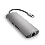 Sharkoon USB 3.0 Type C Combo adapter 4044951026739, 3x USB-A 3.2 Gen 1 5 Gbit/s, 1x USB-C 3.2 Gen 1 5 Gbit/s, 1x HDMI 4K 30 Hz