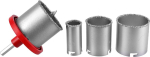 Keltin volframkarbiidist puurediskite komplekt K00070, 33mm, 53mm, 67mm, 73mm, asukoha plaat, pilootpuur