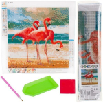 Loominguline komplekt Teemantmosaiik "Flamingod"