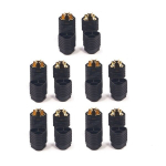 5 paari kvaliteetseid MT60 pistikuid, 3,5 mm ESC-pistik, mees-naine, mudel RC Lipo aku&uuml;hendused, v&auml;rv must metallist Nikel