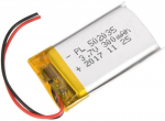 1 tk laetav Lipo aku 502035 (3.7v, 300mAh Lipo) Bluetooth k&otilde;rvaklappide, nutikellade, POS, meditsiiniliste instrumentide ja muude kaasaskantavate seadmete jaoks.