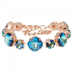 K&auml;ev&otilde;ru naistele DiamondSky &bdquo;Glare (Bermuda Blue)&ldquo; Preciosa kristallidega DS00B487