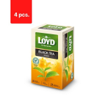 Must tee LOYD, kottides, 20 x 2g x 4 pakki. pakett