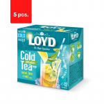 LOYD Cold Infusion tee, sidruni, rohelise sidruni ja piparm&uuml;ndi maitsega, 12 x 2,5 g x 5 pakki.