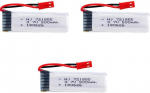 3 tk laetav Lipo aku (3.7V 500mAh) RC Quadricopter Drones UDI U817 U817C U817A U818A WLtoys V959 V969 V979 V989 V999 V929 V949 V212 V222 RC