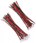 40 t&uuml;kki JST Micro Pico pistikud 1.25mm 2 Pin mees + naine 80/100mm juhtmega