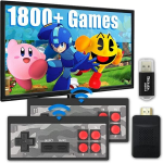 Retro m&auml;ngude konsool HappyJoe 1800 m&auml;ngu + allalaadimine, 4K HDMI HD