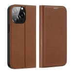 Dux Ducis Skin X2 iPhone 14 Pro with magnetic flap brown