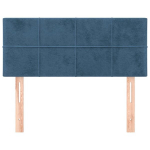vidaXL voodiraam peats, tumesinine, 80x5x78/88 cm, samet