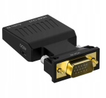 CO2 arvuti adapter, VGA D-SUB HDMI konverter, heliga 0109