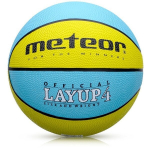 Korvpalli pall METEOR LAYUP, suurus 4, sinine/kollane