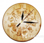 Seinakell t&auml;htkujudega puidust 0027