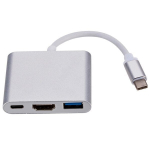 Roger Multimeedia adapter Type-C -> HDMI (4K @ 30Hz, 1080P @ 60Hz) + USB 3.0, H&otilde;be