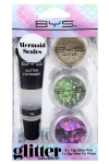 Glitter n&auml;ole ja kehale BYS, Mermaid Scales