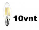 LED pirnid, 10 tk Filament G.LUX GR-LED-C35-4W 2700K