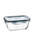 Klaaskarp Evolution hermeetliselt suletava plastikkaanega, 18 x 14, 100 cl
