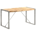 vidaXL s&ouml;&ouml;gilaud, 140 x 70 x 75 cm, t&ouml;&ouml;tlemata mangopuit