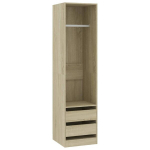 vidaXL garderoob sahtlitega Sonoma tamm 50x50x200 cm puitlaastplaat