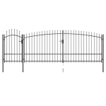 vidaXL terava otsaga aed 5 x 2,25 m, must