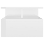 vidaXL seina &ouml;&ouml;kapid 2 tk k&otilde;rgl&auml;ikega valge 40x31x27 cm puitlaastplaat